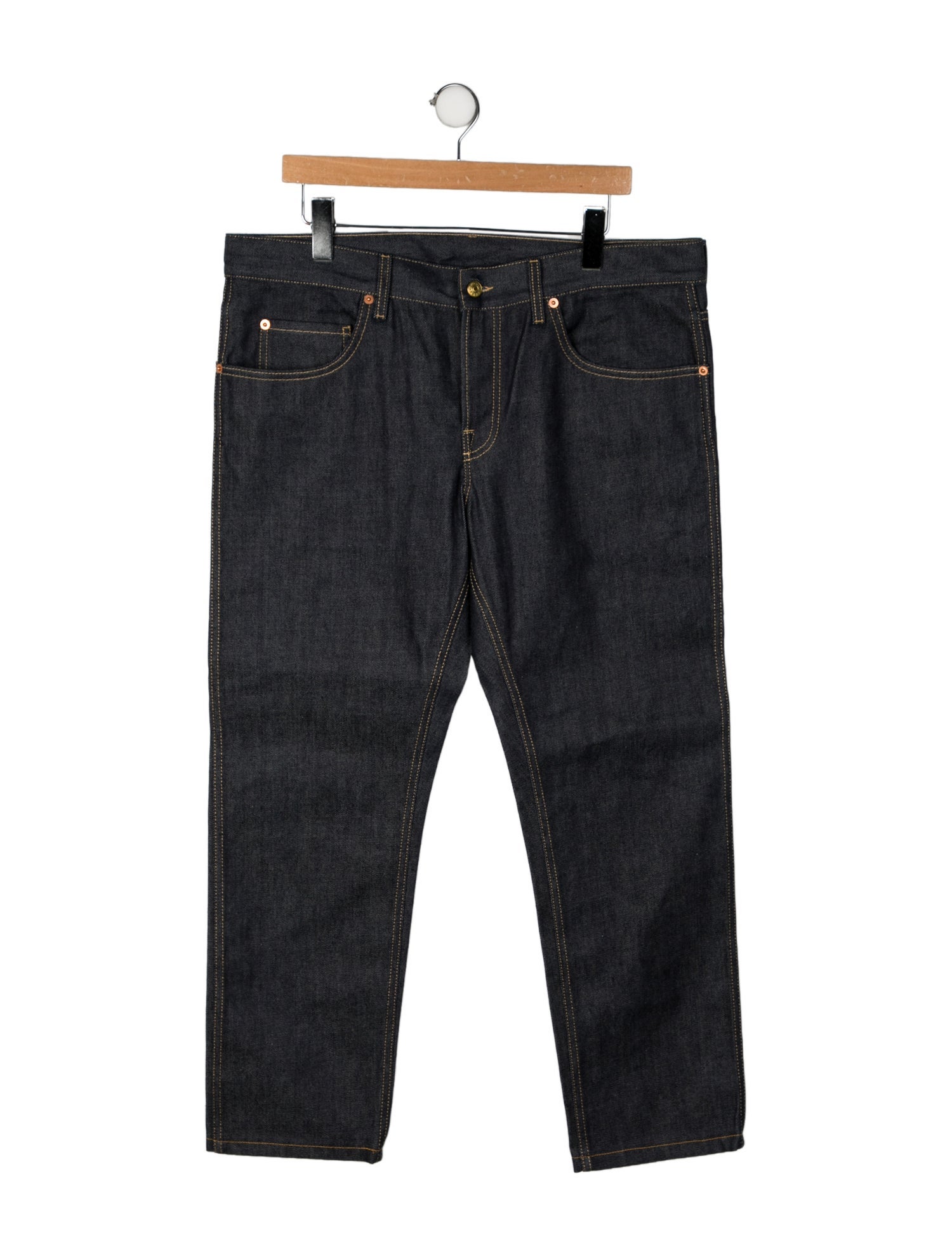 Gucci Horsebit Accent Straight-Leg Jeans