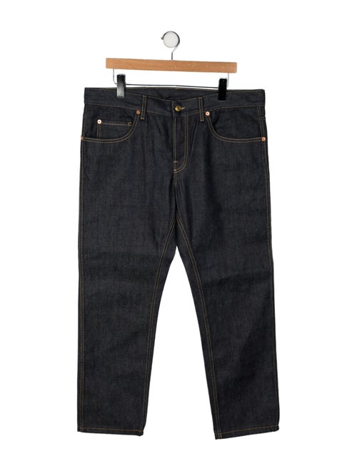 Gucci Horsebit Accent Straight-Leg Jeans