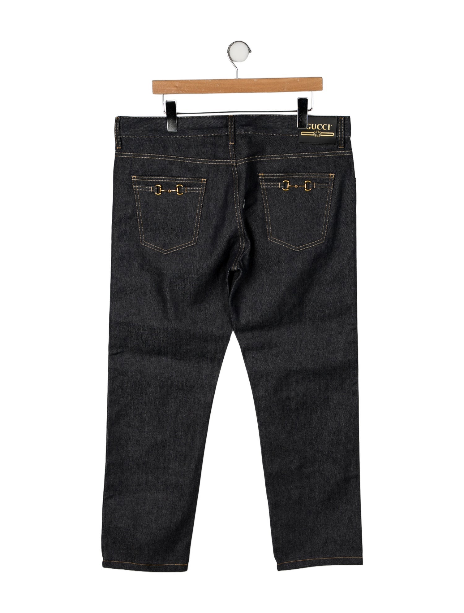 Gucci Horsebit Accent Straight-Leg Jeans