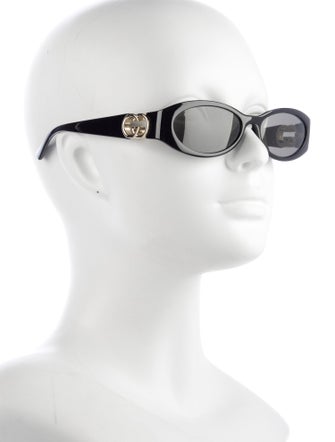 Gucci Interlocking G Logo Round Sunglasses