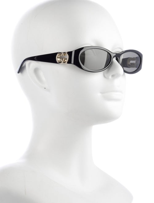Gucci Interlocking G Logo Round Sunglasses