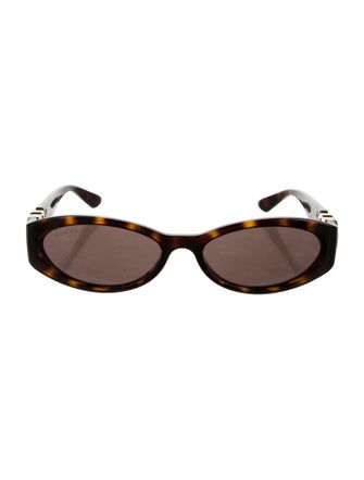 Gucci Interlocking G Logo Round Sunglasses