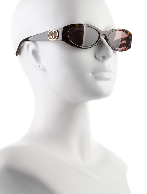 Gucci Interlocking G Logo Round Sunglasses