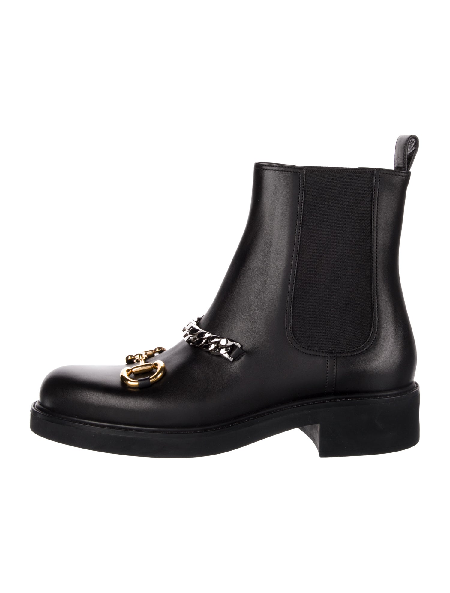 Gucci 1955 Horsebit Accent Leather Chelsea Boots