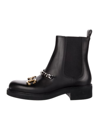 Gucci 1955 Horsebit Accent Leather Chelsea Boots