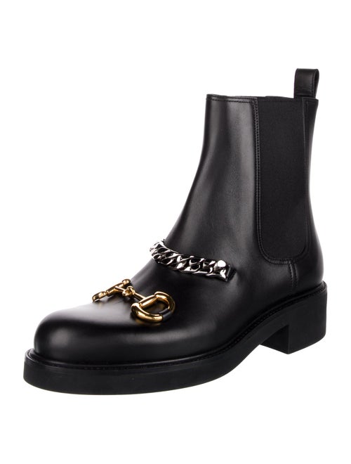 Gucci 1955 Horsebit Accent Leather Chelsea Boots