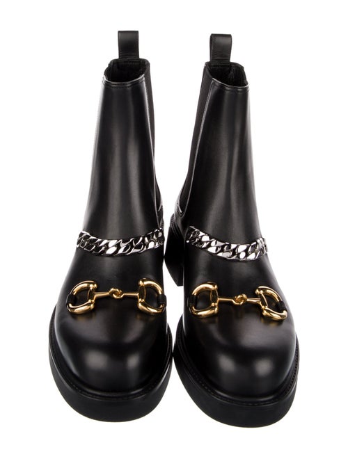 Gucci 1955 Horsebit Accent Leather Chelsea Boots