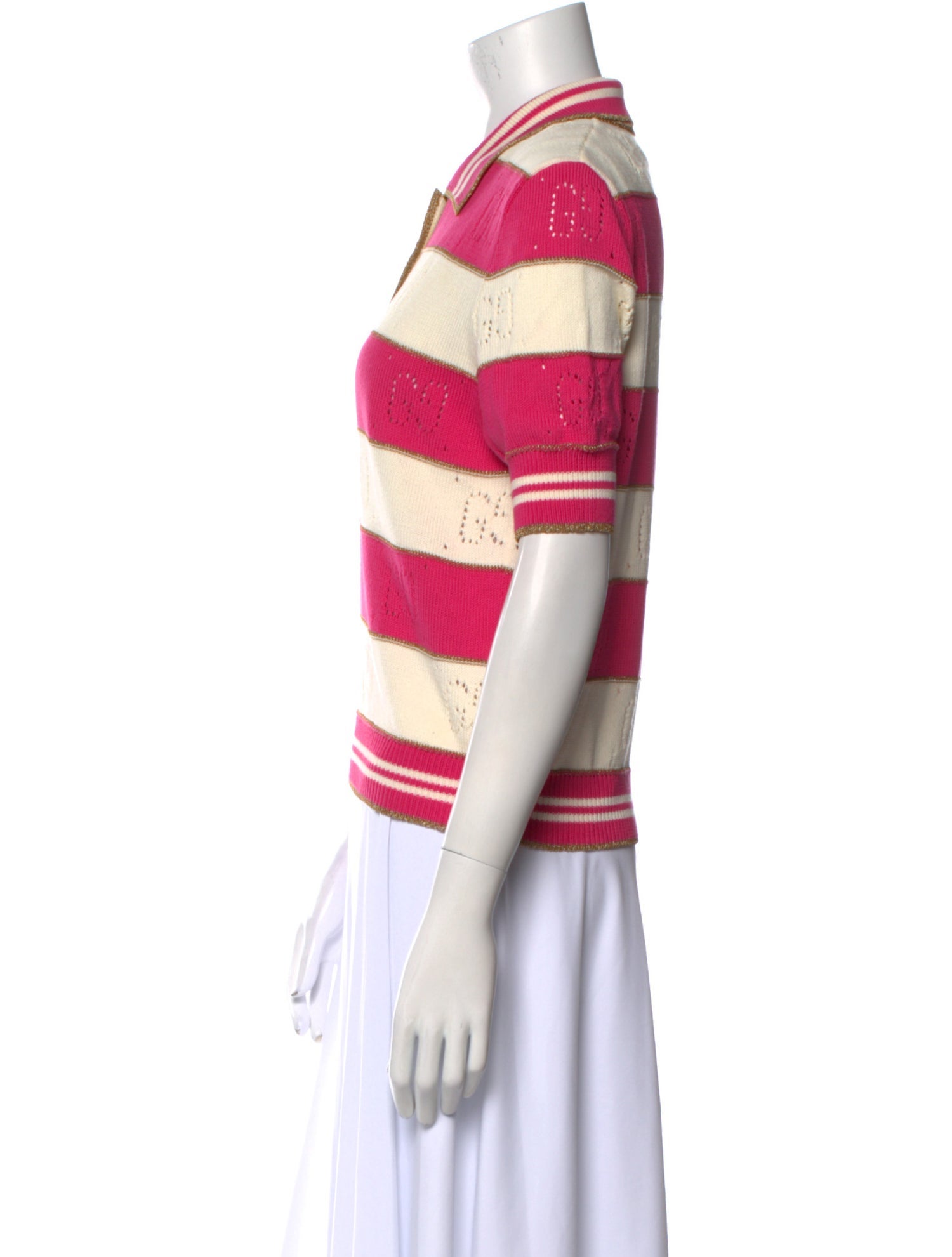 Gucci Striped Crew Neck Sweater