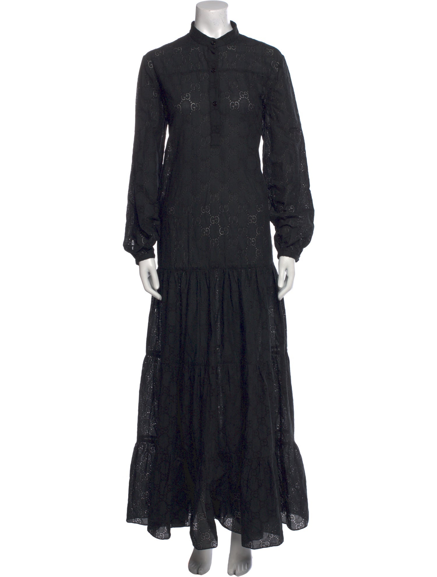 Gucci Lace Pattern Long Dress