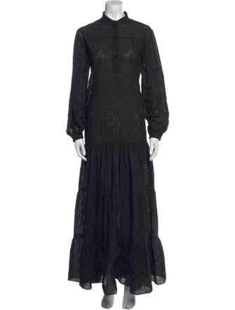 Gucci Lace Pattern Long Dress