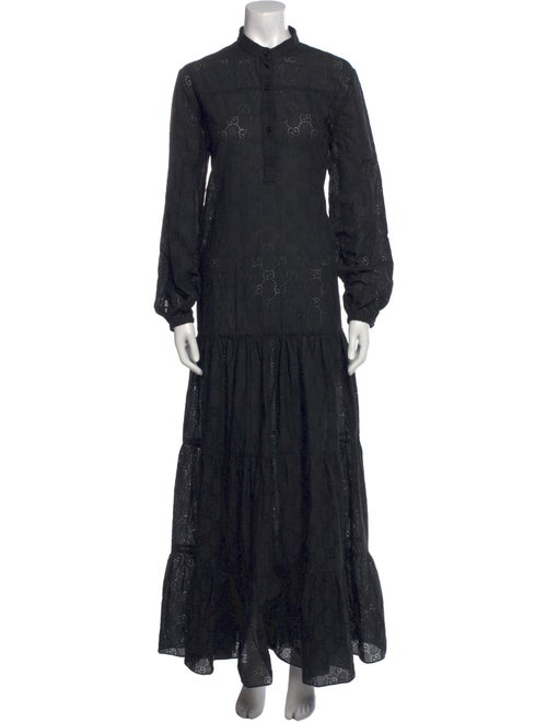 Gucci Lace Pattern Long Dress