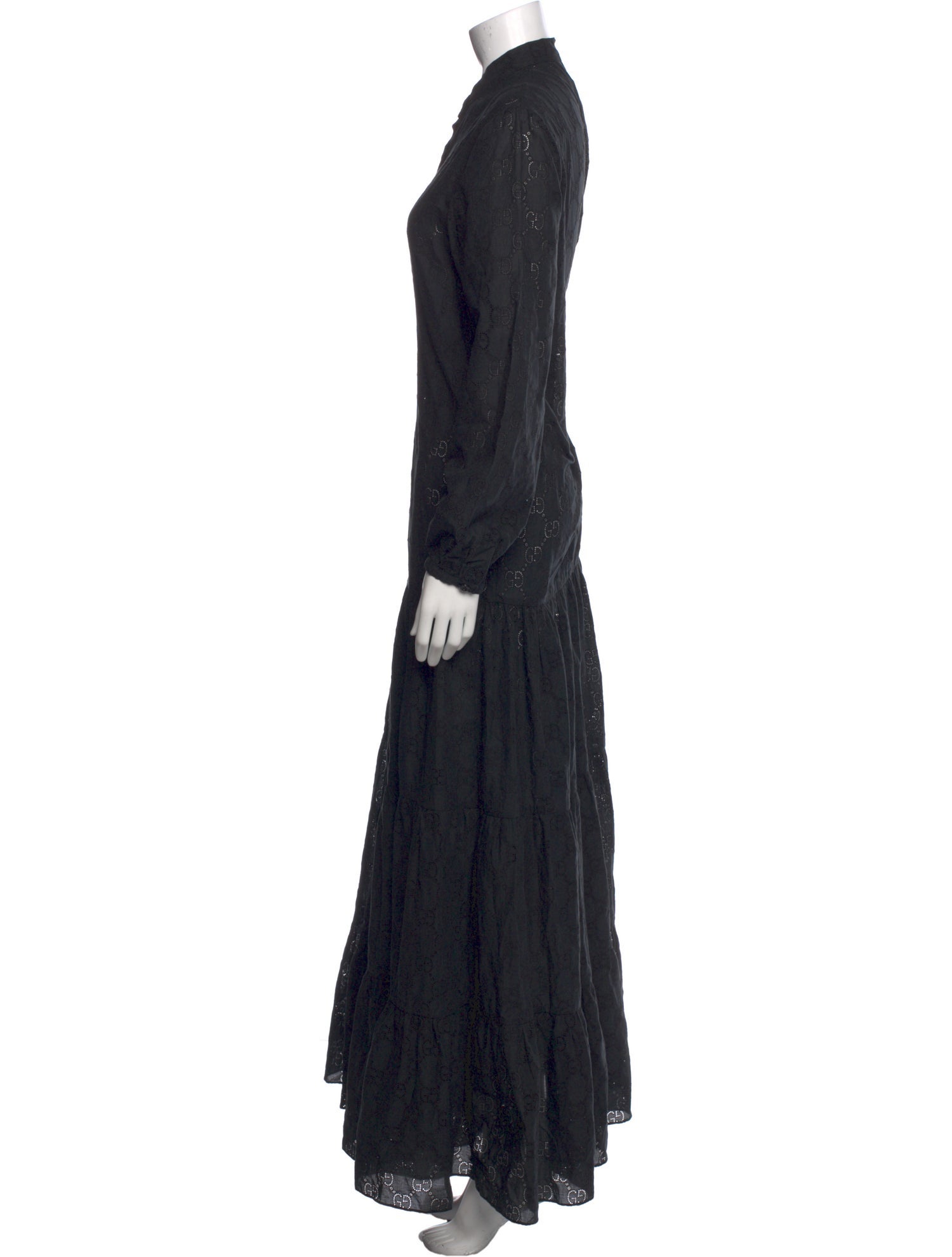 Gucci Lace Pattern Long Dress