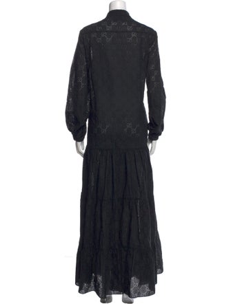Gucci Lace Pattern Long Dress