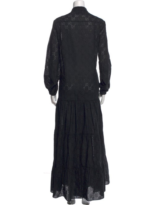 Gucci Lace Pattern Long Dress