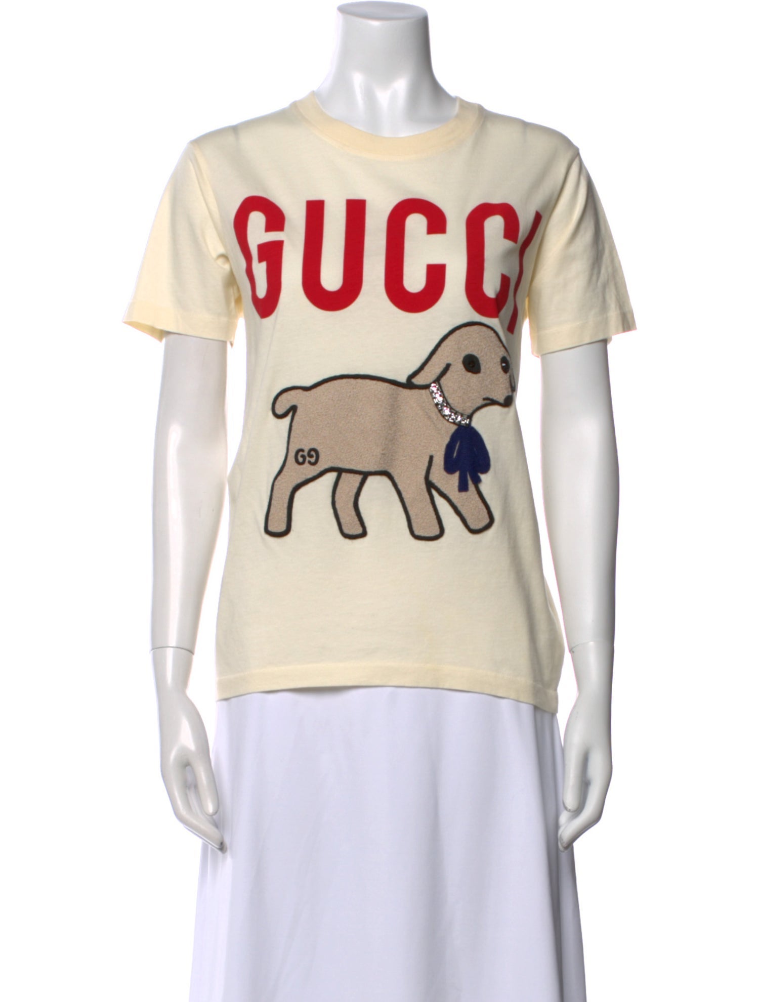 Gucci Graphic Print Crew Neck T-Shirt