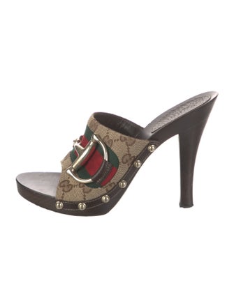 Gucci GG Canvas Canvas Slides