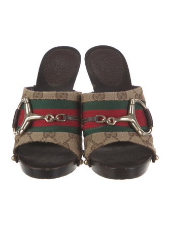 Gucci GG Canvas Canvas Slides