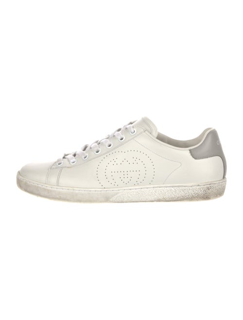 Gucci Interlocking G Logo Leather Sneakers