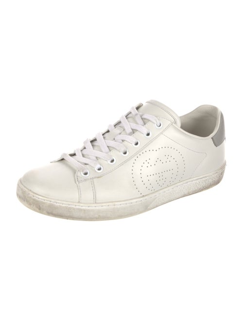 Gucci Interlocking G Logo Leather Sneakers