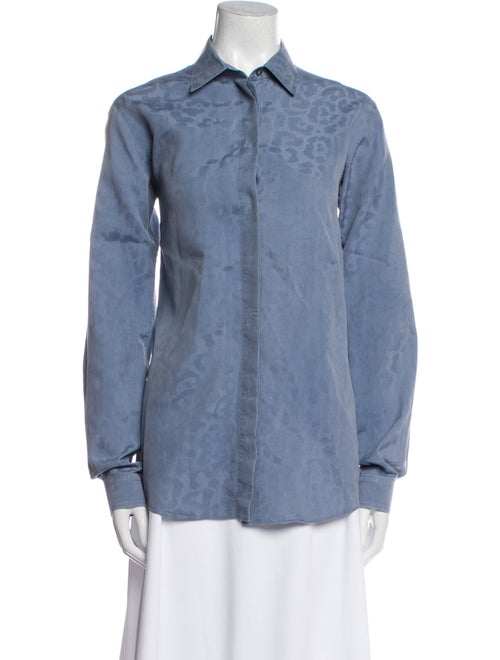 Gucci Long Sleeve Button-Up Top