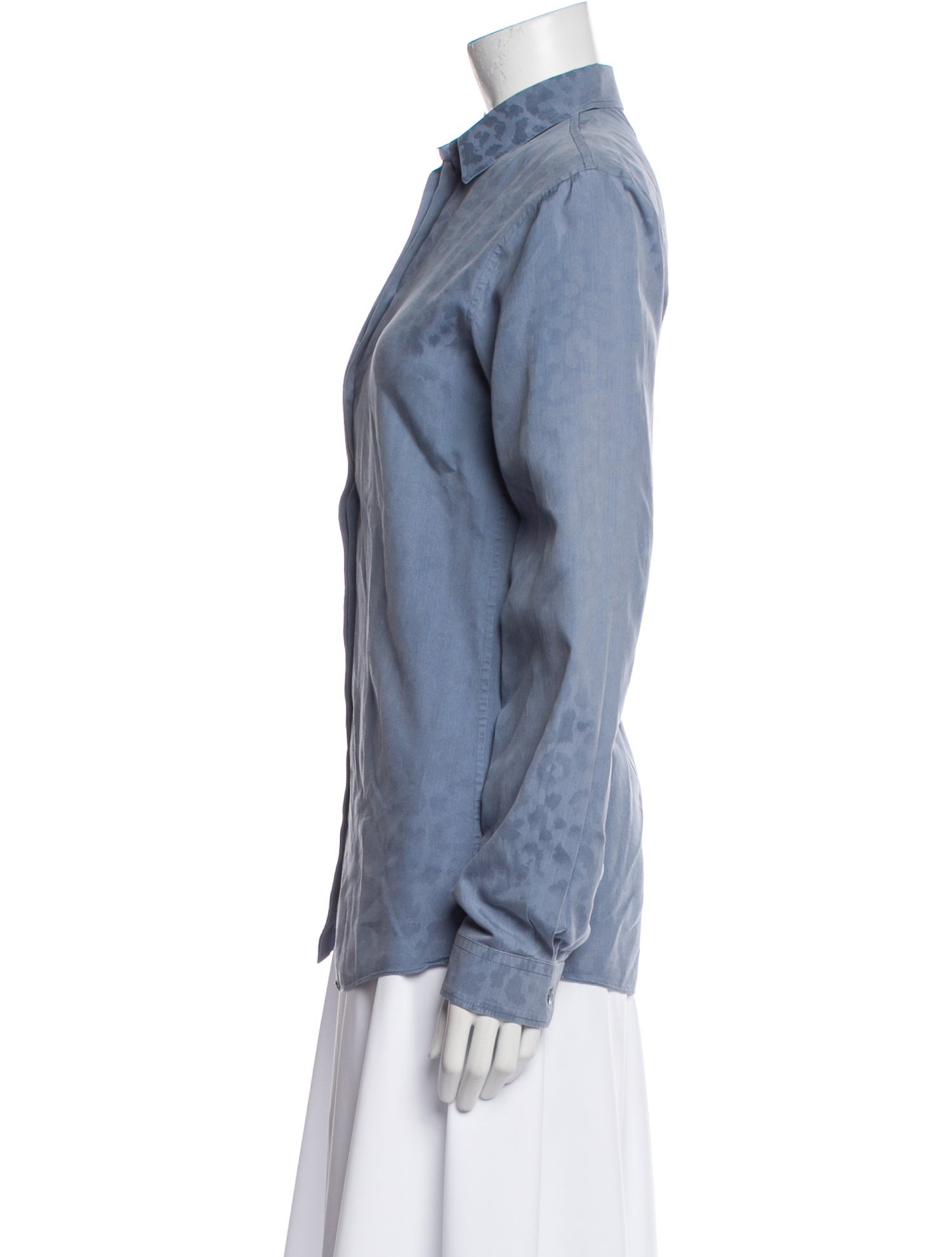 Gucci Long Sleeve Button-Up Top