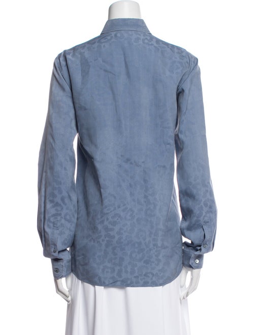 Gucci Long Sleeve Button-Up Top