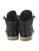 Gucci Web Accent Leather Sneakers
