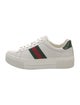 Gucci Web Accent Leather Sneakers