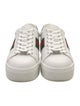 Gucci Web Accent Leather Sneakers