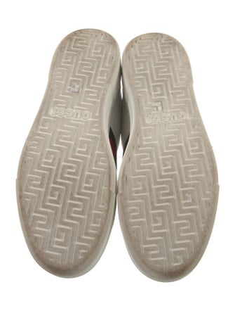 Gucci Web Accent Leather Sneakers