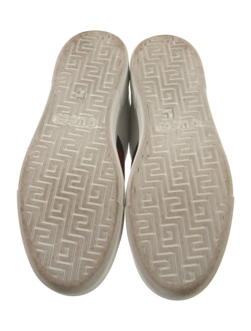 Gucci Web Accent Leather Sneakers