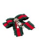 Gucci Faux Pearl, Crystal & Grosgrain Bow Brooch