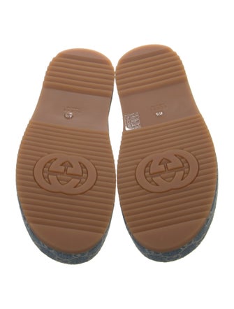 Gucci GG Denim Denim Slides