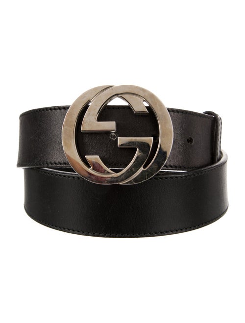Gucci Interlocking G Logo Leather Waist Belt