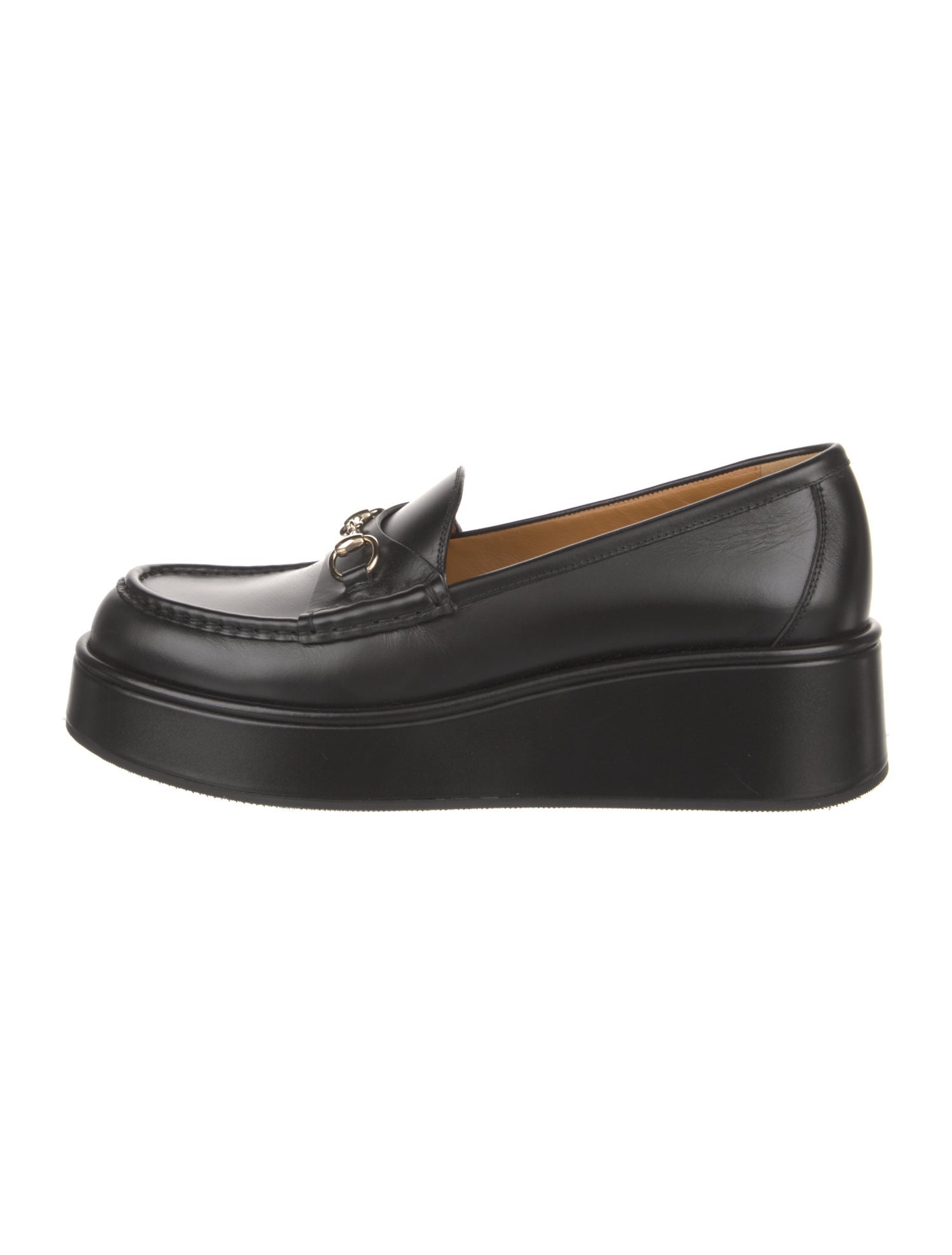 Gucci Horsebit Accent Leather Loafers