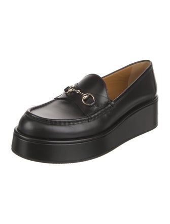 Gucci Horsebit Accent Leather Loafers