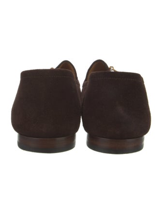Gucci Horsebit Accent Suede Loafers