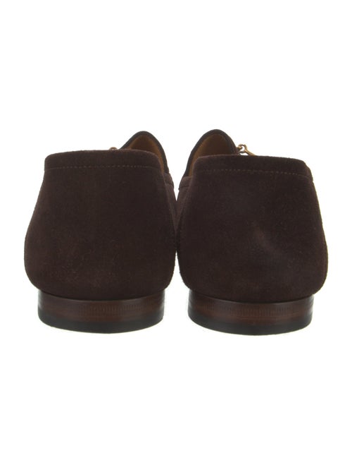 Gucci Horsebit Accent Suede Loafers