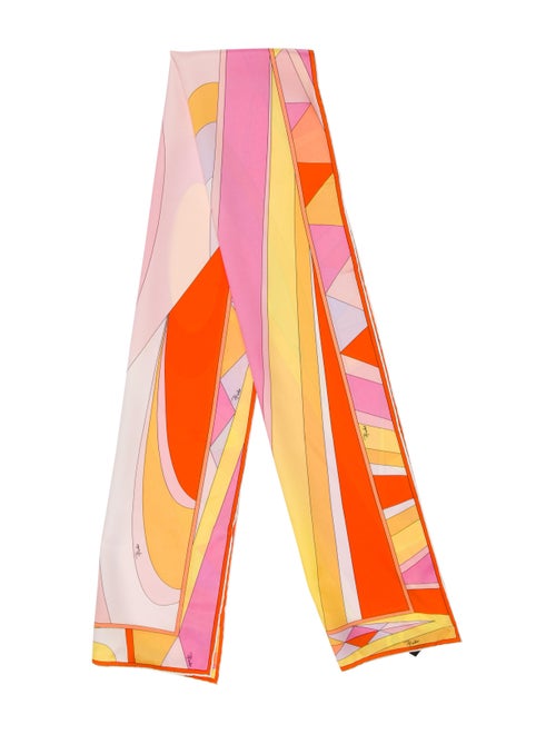 Emilio Pucci Silk Paisley Print Scarf
