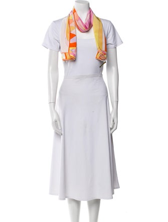 Emilio Pucci Silk Paisley Print Scarf