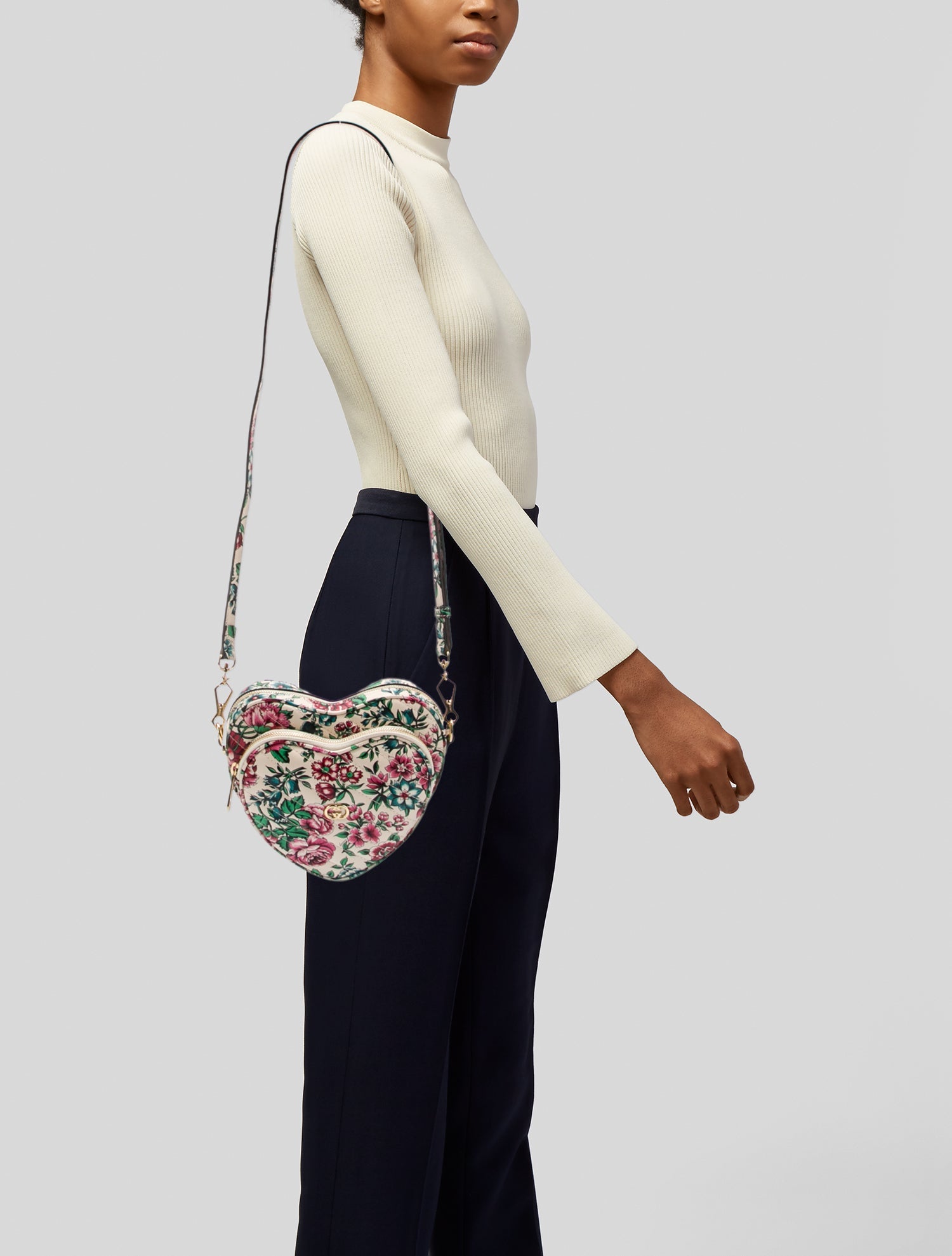 Gucci Leather Heart Mini