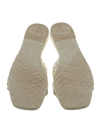 Gucci Rubber Chain-Link Accents Slides