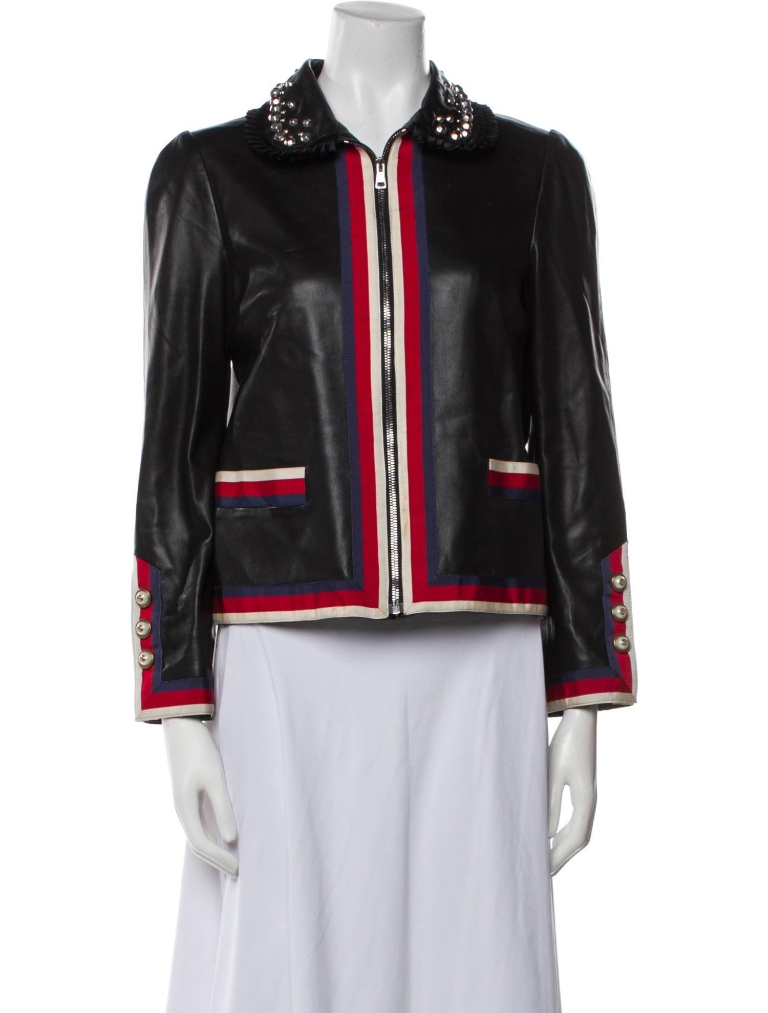 Gucci 2017 Leather Evening Jacket
