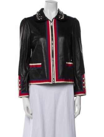 Gucci 2017 Leather Evening Jacket