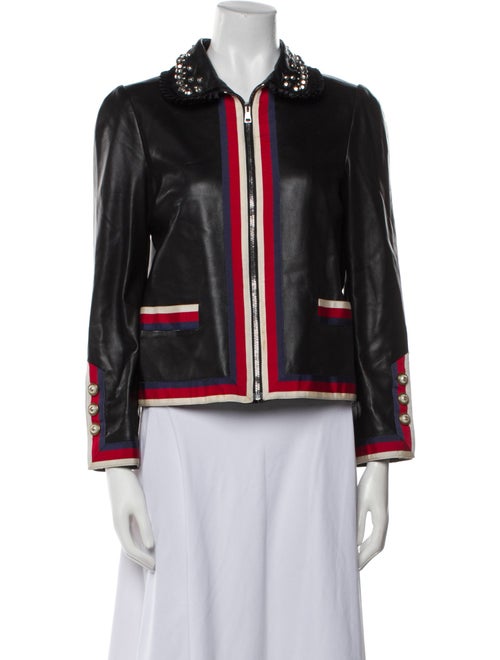 Gucci 2017 Leather Evening Jacket