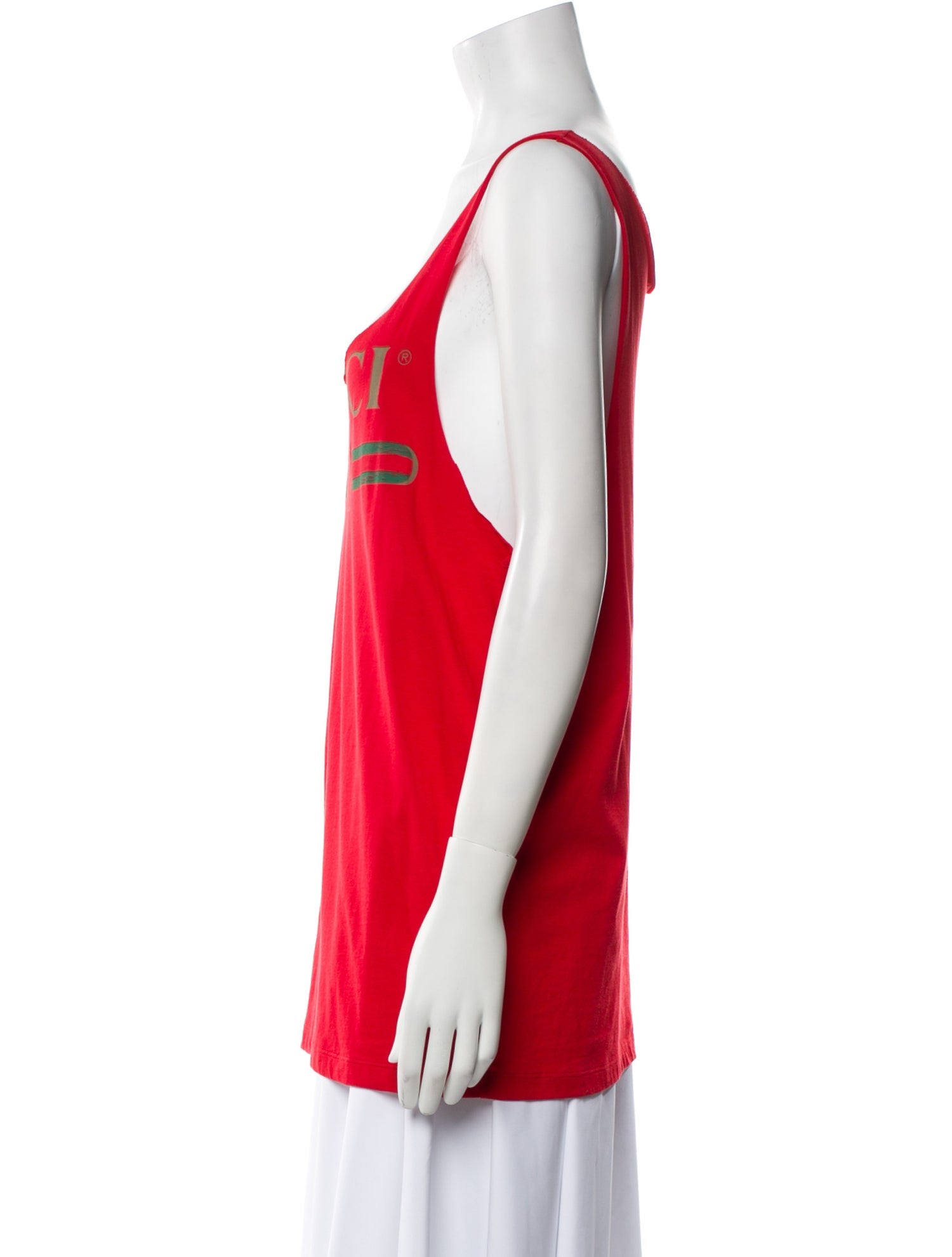 Gucci Printed Scoop Neck Top