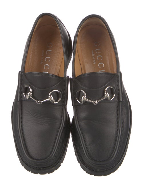 Gucci Horsebit Accent Leather Dress Loafers