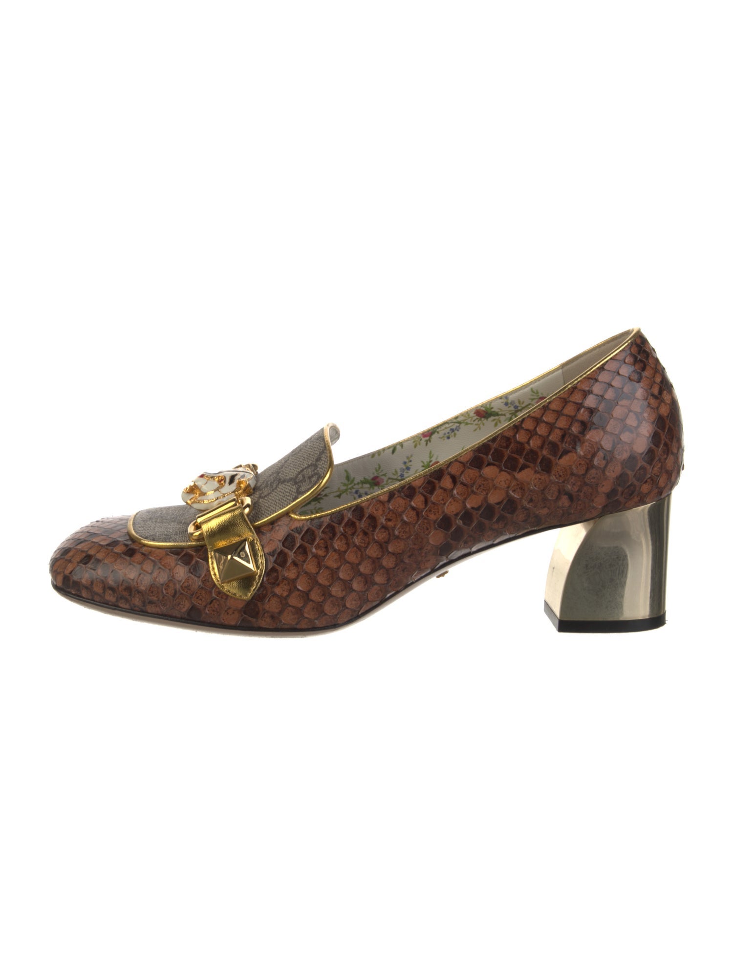 Gucci GG Supreme Leather Pumps