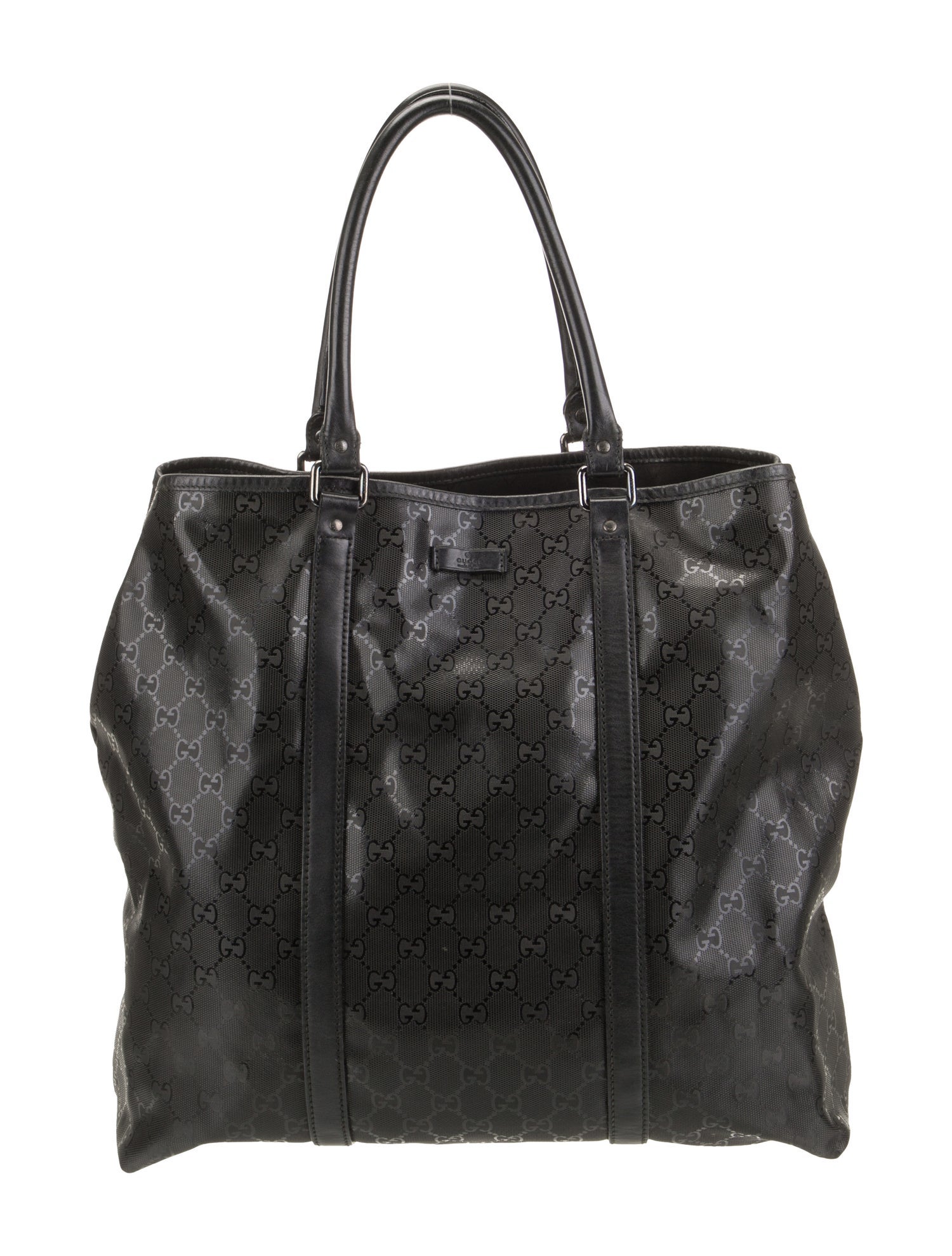 Gucci GG Imprimé GG Imprimé Leather Tote Bag