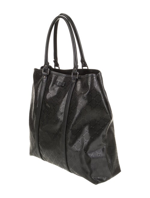 Gucci GG Imprimé GG Imprimé Leather Tote Bag